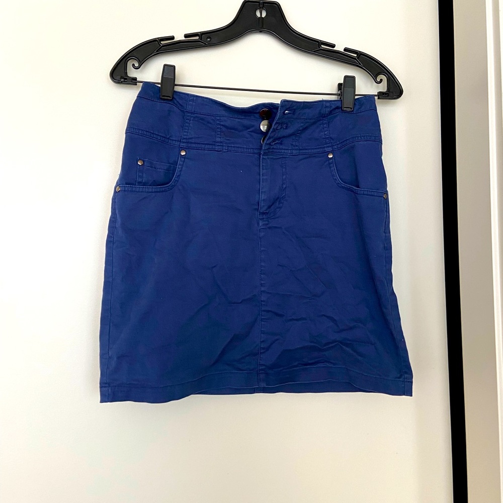 Blue miniskirt